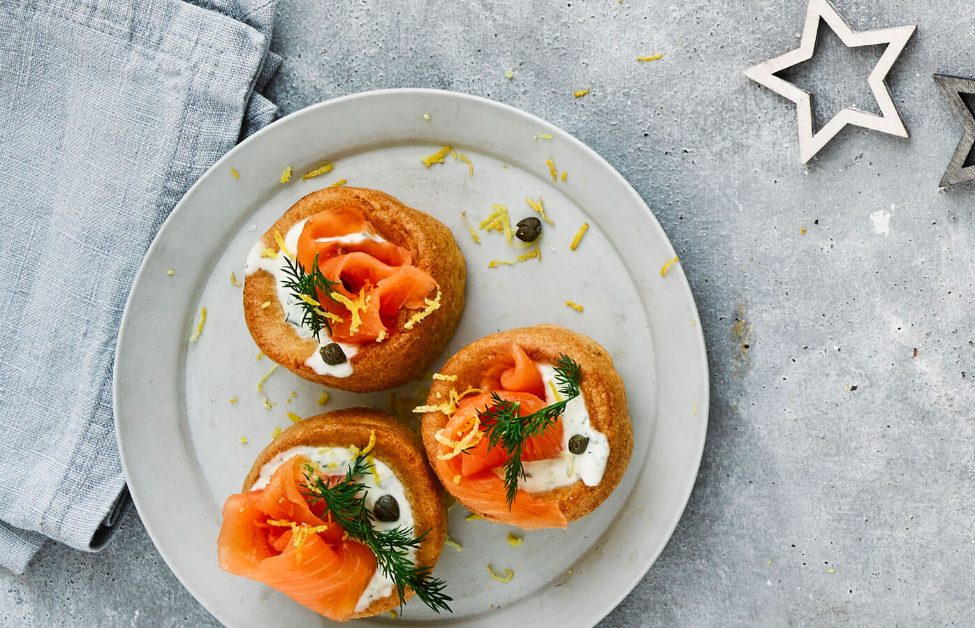 Smoked salmon Yorkshires | Aunt Bessie's