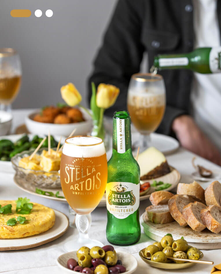 Stella Artois Unfiltered paired with food