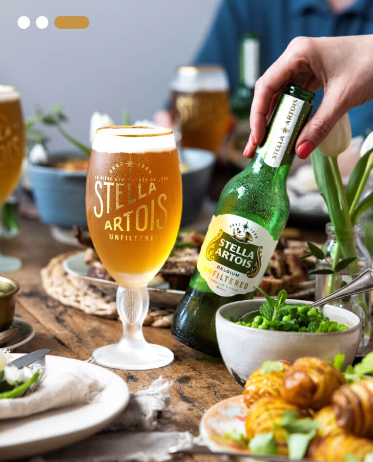 Stella Artois Unfiltered paired with food