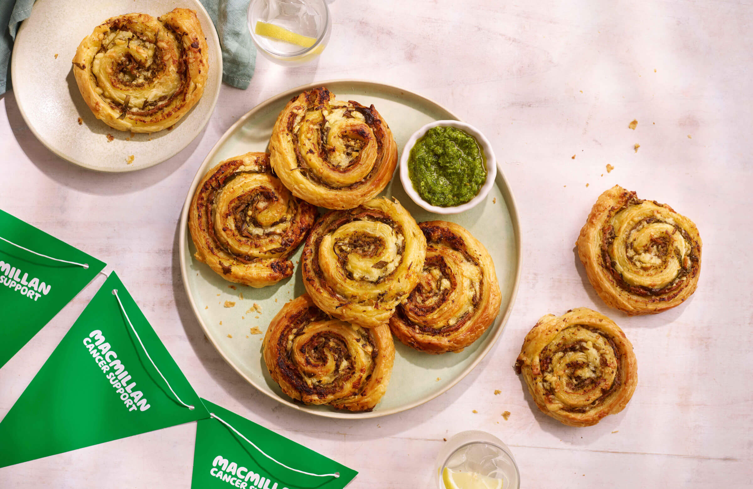 Let's do Coffee | Macmillan | Pesto pinwheels
