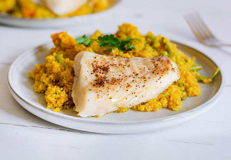 Make it Speedi Ninja Cod fillets with spiced quinoa