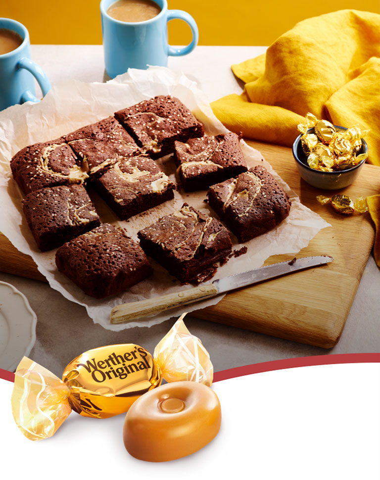 Caramel & tahini brownies | Werther’s Originals