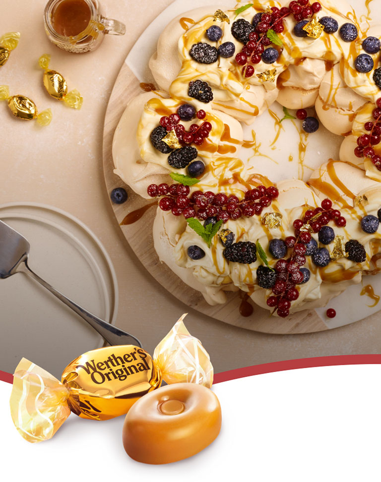 Caramel pavlova wreath | Werther’s Originals